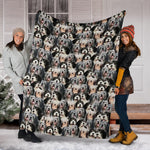 Polish Lowland Sheepdog Full Face Blanket