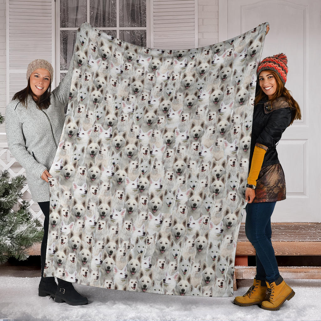 Berger Blanc Suisse Full Face Blanket