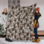 Bedlington Terrier Full Face Blanket