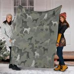 Redbone Coonhound Camo Blanket