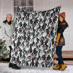 Boston Terrier Full Face Blanket