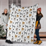 Greyhound Paw Blanket