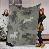 Dachshund Camo Blanket