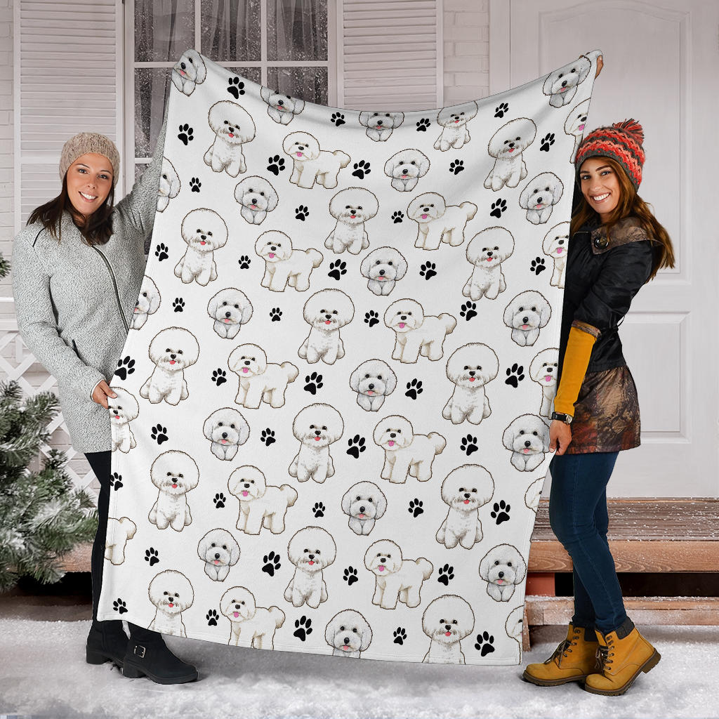 Bichon Paw Blanket