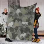 Cavalier King Charles Spaniel Camo Blanket