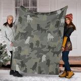 German Longhaired Pointer Camo Blanket