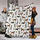 Border Terrier Paw Blanket