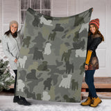 Soft-coated Wheaten Terrier Camo Blanket