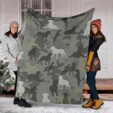 Rottweiler Camo Blanket