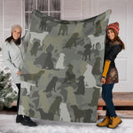 Labrador Retriever Camo Blanket