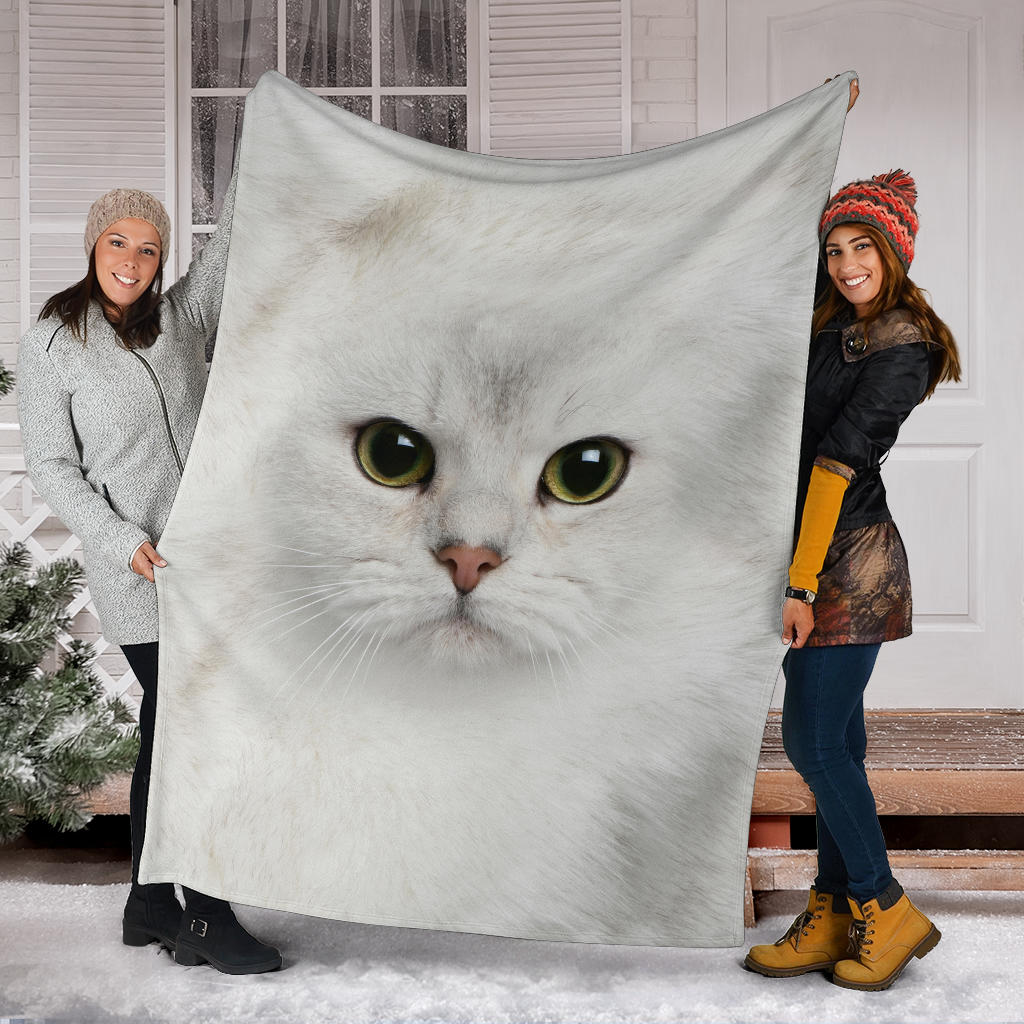 Cat White Face Hair Blanket