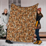 Nova Scotia Duck Tolling Retriever Full Face Blanket