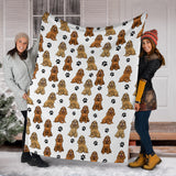 English Cocker Spaniel Paw Blanket