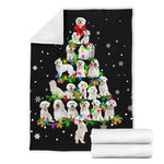 Maltese Christmas Tree Blanket