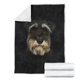 Schnauzer Face Hair Blanket