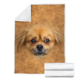 Pekingese Face Hair Blanket