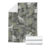 German Shorthaired Pointer Camo Blanket