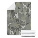 Airedale Terrier Camo Blanket