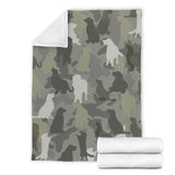 Golden Retriever Camo Blanket