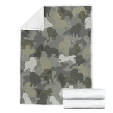 Cavalier King Charles Spaniel Camo Blanket