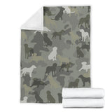 Chesapeake Bay Retriever Camo Blanket