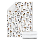 Jack Russell Terrier Paw Blanket