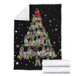 Wirehaired Pointing Griffon Christmas Tree Blanket