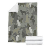 Bouvier des Flandres Camo Blanket