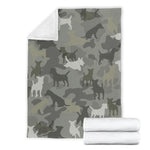 Jack Russell Terrier Camo Blanket