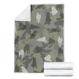 Norwegian Elkhound Camo Blanket