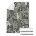 Beauceron Camo Blanket