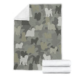 Tibetan Terrier Camo Blanket