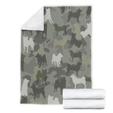 Shiba Inu Camo Blanket