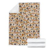 Shiba Inu Full Face Blanket