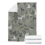 Wirehaired Pointing Griffon Camo Blanket