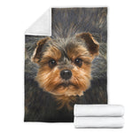 Yorkshire Terrier Face Hair Blanket