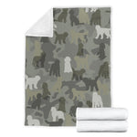 Goldendoodle Camo Blanket