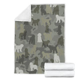 Goldendoodle Camo Blanket