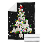 West Highland White Terrier Christmas Tree Blanket