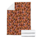 Redbone Coonhound Full Face Blanket