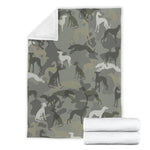 Italian Greyhound Camo Blanket