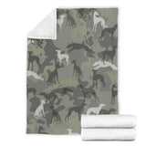 Italian Greyhound Camo Blanket