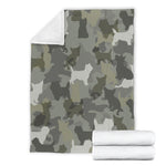 Cairn Terrier Camo Blanket