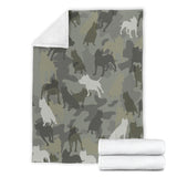 American Staffordshire Terrier Camo Blanket