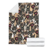 French Bulldog Full Face Blanket