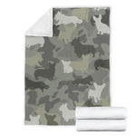 Corgis - Welsh Corgi Camo Blanket