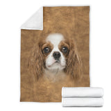 Cavalier King Charles Face Hair Blanket