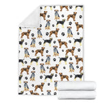 Border Terrier Paw Blanket