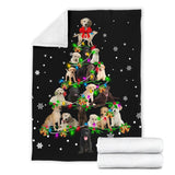 Labrador Retriever Christmas Tree Blanket