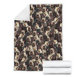 Bouvier des Flandres Full Face Blanket